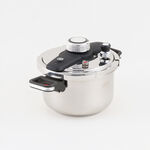 Alberto Stainless Steel Pressure Cooker 5L Folding Handles, Silver image number 3