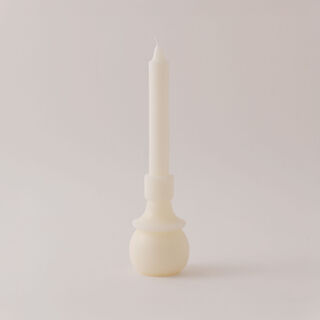 هومز شمعة مونو من شمع الصويا، أبيض 8*8*30سم