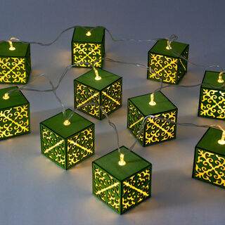 Chain Light String Led Square Shape Set 10 Pieces