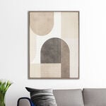 Homez wall art with soft geometric shapes in wooden frame 60* 80*4.5cm image number 0