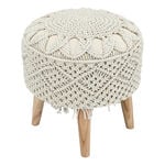 Macrame Wooden Stool 35*35*38 cm image number 0