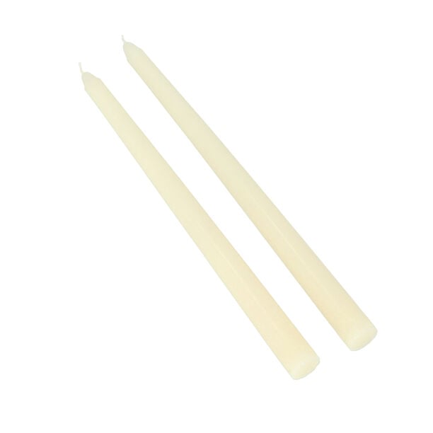 2 Pieces Taper Candle Scented Ivory Vanilla image number 1