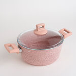 Alberto 7 piece pink granite cookware set image number 1