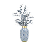 Vase Blue Pattern With Gold 22*22*38 cm image number 1