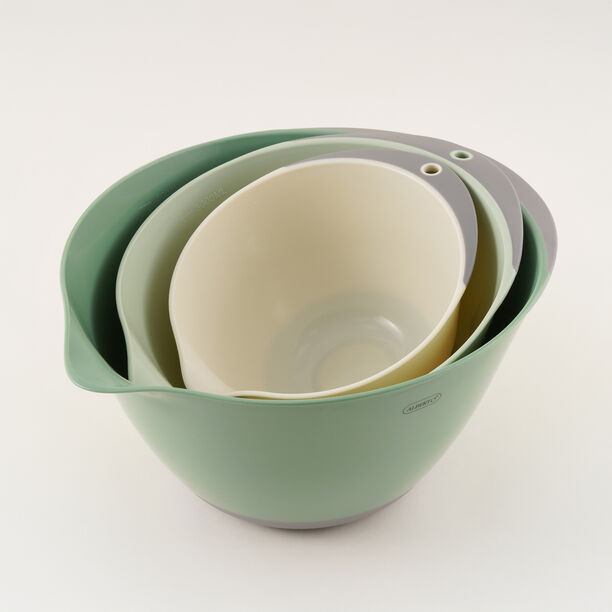 البرتو طقم أوعية خلط 3قطع بلاستيك، متعدد الألوان image number 0