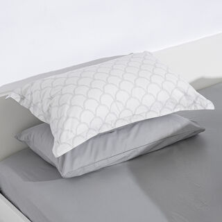 Cottage cotton 6pc geo grey super king comforter set 250*260cm