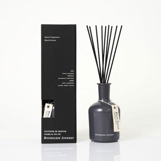 Diffuser with sticks 500ml fall forest fragrance black image number 0