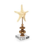 Home Accent Star Fish With Crystal Base Cream&Gold image number 2