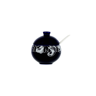 Dallaty blue glass and porcelain Tea and coffee cups set 21 pcs