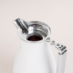 Dallaty 2 Pieces Plastic Vacuum Flask Koufa White & Silver 1L image number 4