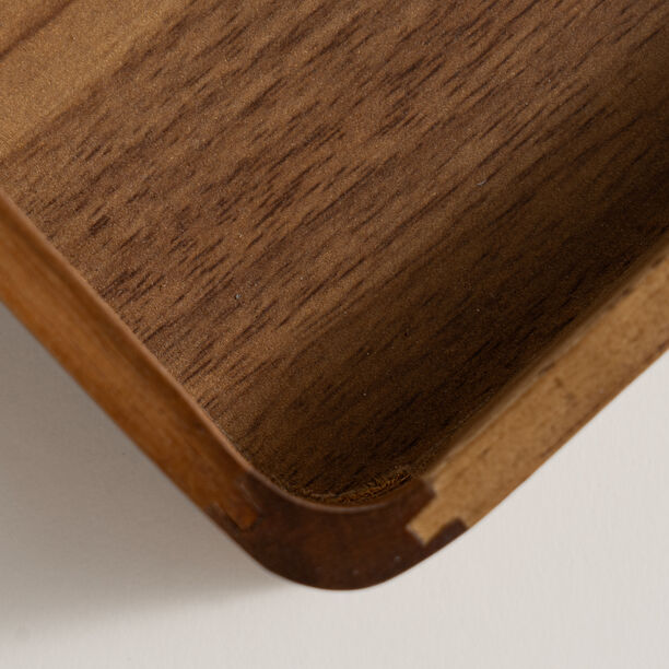 Dallaty rectangular acacia wood serving tray 37*30.6*4cm, brown image number 2