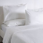 Cottage 3pcs cotton duvet cover 260*200cm 200 thread count white image number 0