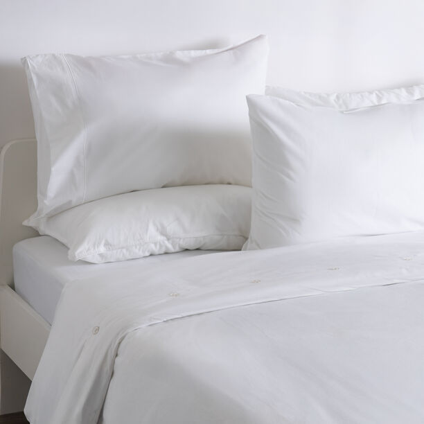 Cottage 3pcs cotton duvet cover 260*200cm 200 thread count white image number 0