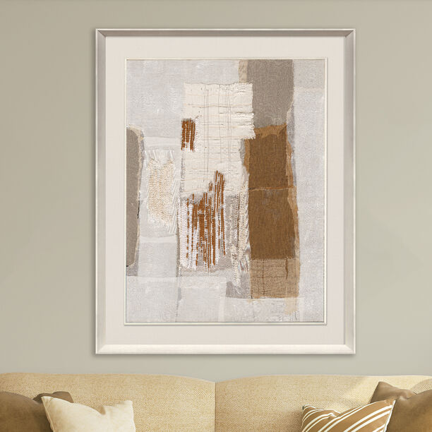 Homez abstract hand painting on canvas in frame 114*144cm image number 1