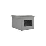 Fabric Storage Box With Lid & Transparent Side image number 0