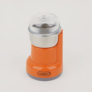 Alberto stainless steel coffee grinder 50g, 200W, orange