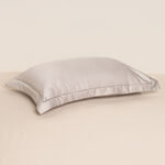 Boutique Blanche Oxford Pillow Cover Set 100% Cotton 400Tc Egyptian Silver 75*50 Cm image number 2