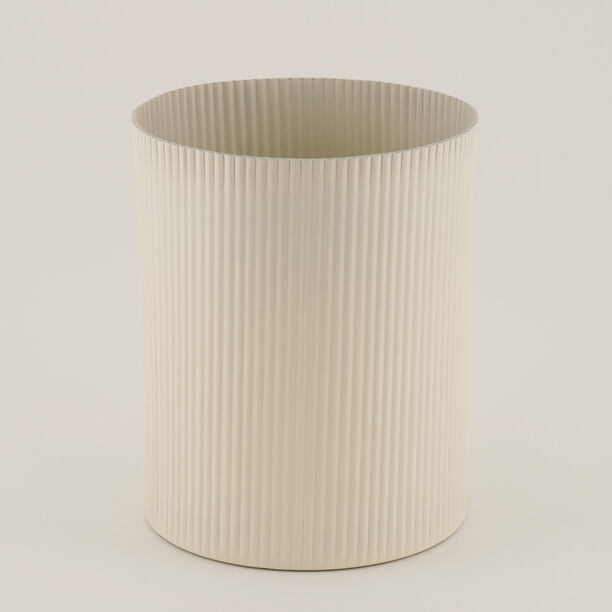 Homez Waste Bin Stainless Steel Beige 24 Cm image number 0