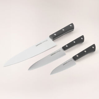 Samura set of 3 knives stainless steel, black