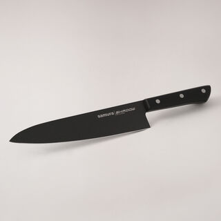 Samura shadow 2pcs stainless steel kitchen knives set with black nonstick coating