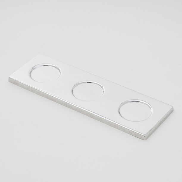 Pearl Collection Dallaty Nut Bowl Base Aluminum, Silver, 33.5*11.5*1cm image number 0