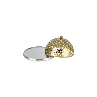 Caligraphy Dome Cake Stand Nickel Plated
