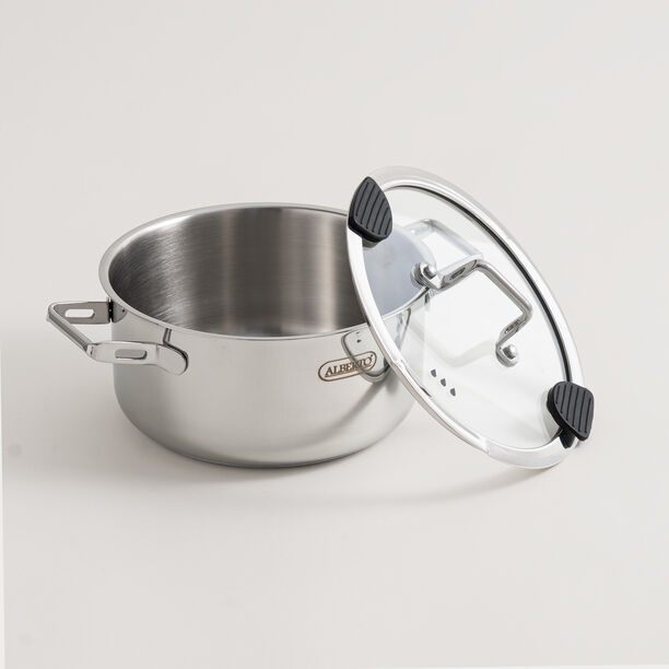 Alberto stainless steel 7pcs cookware set, silver image number 8