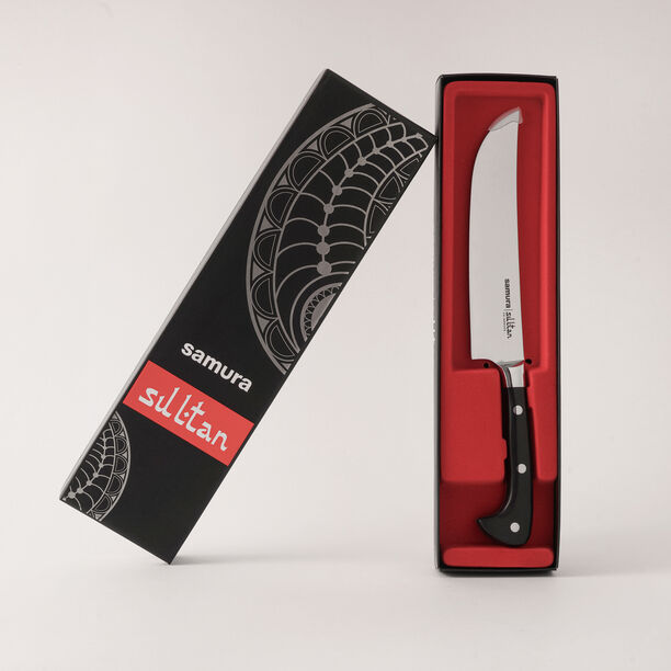 Samura damascus steel sultan chef's knife 7'',164mm in black image number 3