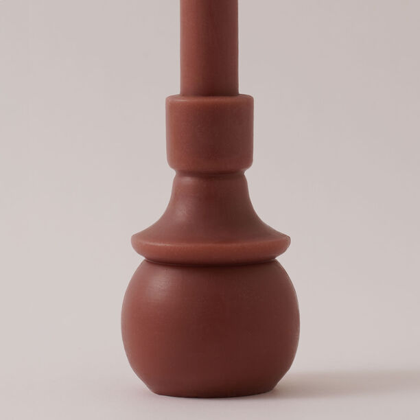 Homez Mono Wax Candle 8*30Cm, Brown image number 2