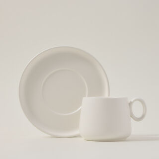 Dallaty white porcelain English tea cups set 12 pcs