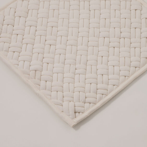 Boutique Blanche cotton square cushion cover 45*45cm, white image number 2