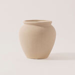 Homez Ceramic Decor Vase, Beige 16.3*14.1*14Cm image number 0