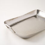 Dallaty large shiny silver serving tray 47*37*59 cm image number 1