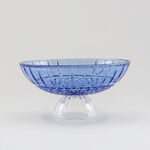 Homez D&eacute;cor Bowl Glass Navy Blue 29.4*29.4*14.4 Cm image number 0
