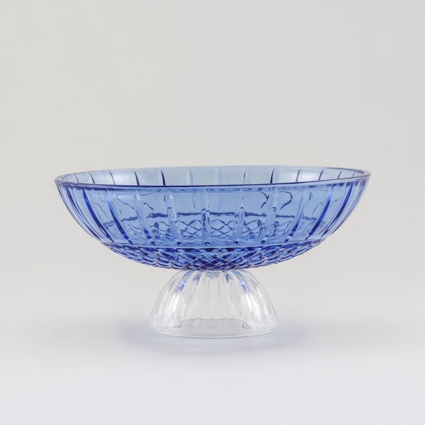 Homez D&eacute;cor Bowl Glass Navy Blue 29.4*29.4*14.4 Cm image number 0