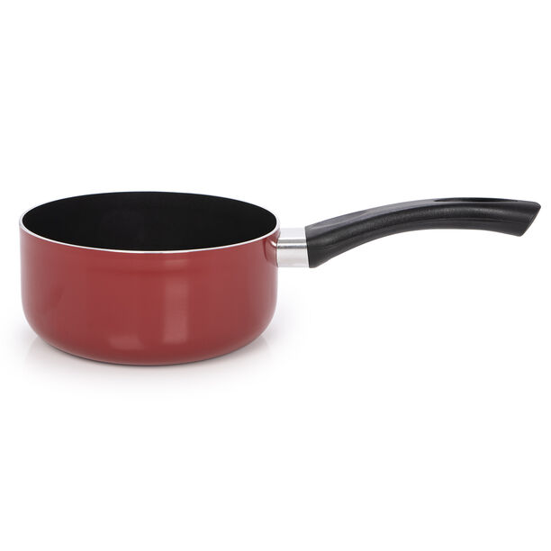 Alberto Non Stick Round Sauce Pan With Bakelite Handle Red  image number 3