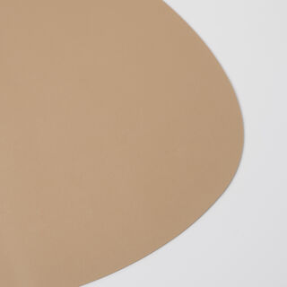 La Mesa 4pcs PVC oval placemat, light brown 44*37cm
