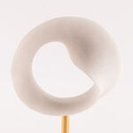 Homez resin pisa decorative sculpture 20*9.7*30cm, white and gold image number 2