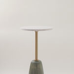 Homez marble side table 30*64cm, green image number 1