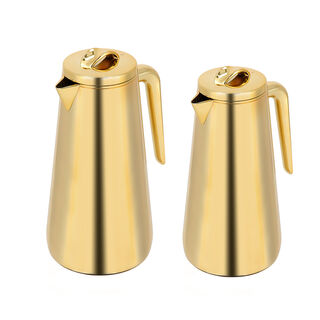 Dallaty Eve set of 2 gold steel vacuum flask