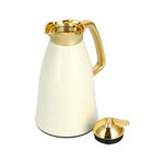  Vacuum Flask Chrome And Beige 1L image number 3
