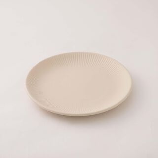 La Mesa 18pcs embossed porcelain dinner set, white