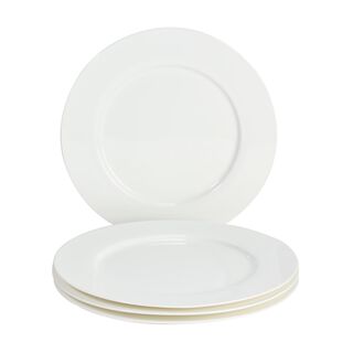 La Mesa New Bone Dinner Plate 4 Pieces Set 10.5"