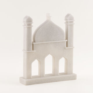 هومز تمثال ديكور أزتك ريزن 28*7*33سم، رمادي