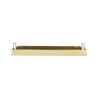 Rectangular serving tray gold plated 48*31*6.5 cm