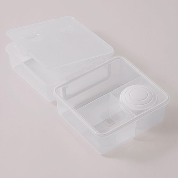 البرتو علبة غداء بلاستيكية، أبيض 2460مل image number 0