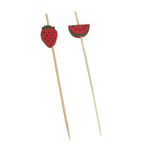 Alberto 20Pcs Bamboo Cocktail Picks Berries image number 0