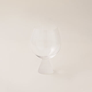 La Mesa 4 pcs juice glass wide cup ribbed with frosted bottom 11*11*15.6 cm