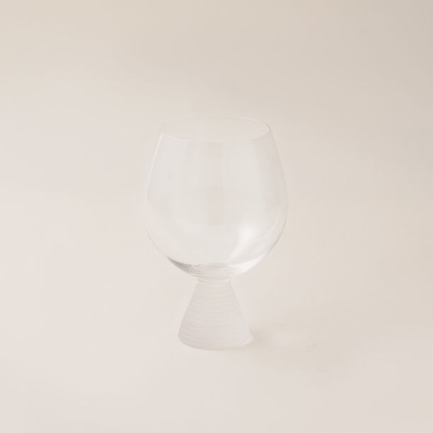 La Mesa 4 pcs juice glass wide cup ribbed with frosted bottom 11*11*15.6 cm image number 2