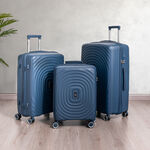Travel vision durable PP 3 pcs luggage set, blue image number 1